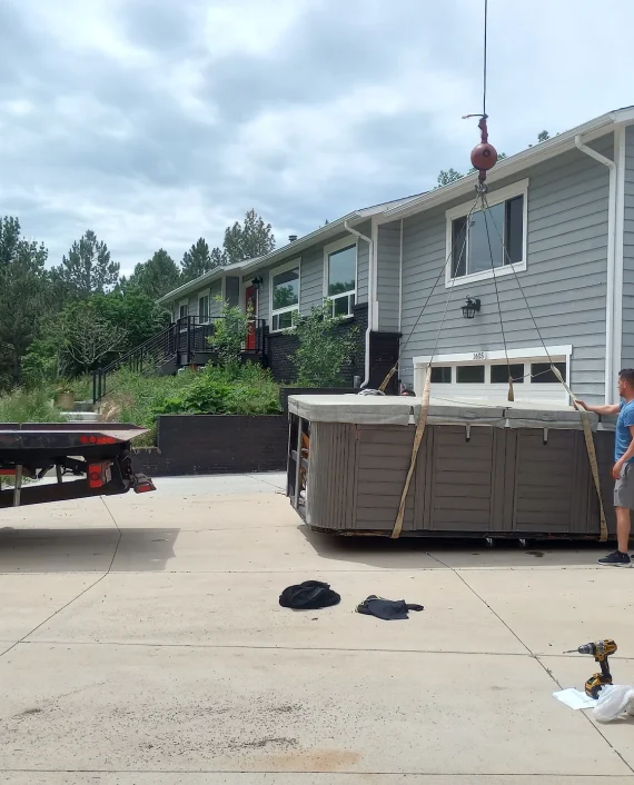 HOT TUB MOVING IN DENVER, COLORADO